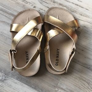 Old Navy gold sandles